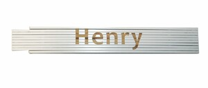 Zollstock Henry 2 m, weiß
