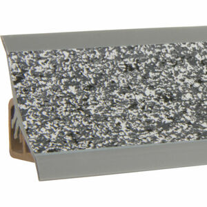 Küchenabschlussleiste Granit dunkel Küchenleiste PVC Wandabschlussleiste Arbeitsplatten 23x23 mm 150 cm - Holzbrink