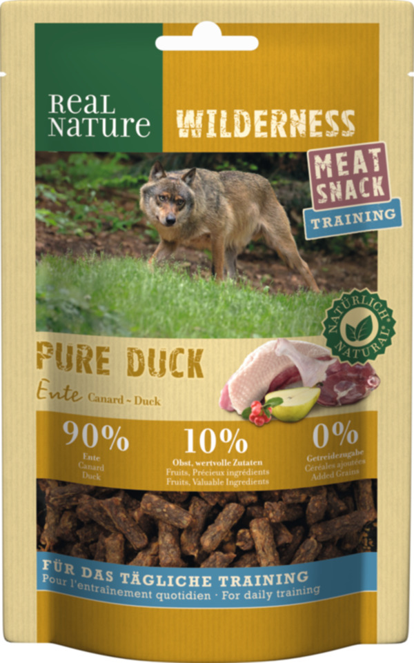 Bild 1 von REAL NATURE WILDERNESS Meat Snack Training 150g Pure Duck (Ente mit Preiselbeeren & Birnen)