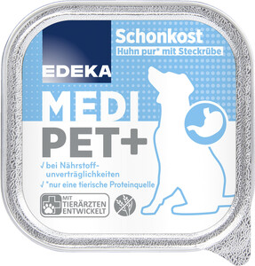 EDEKA Medi Pet+ Schonkost Huhn pur mit Steckrübe 150G