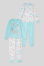 Bild 1 von C&A Pyjama-Bio-Baumwolle-2er Pack, Weiß, Größe: 140