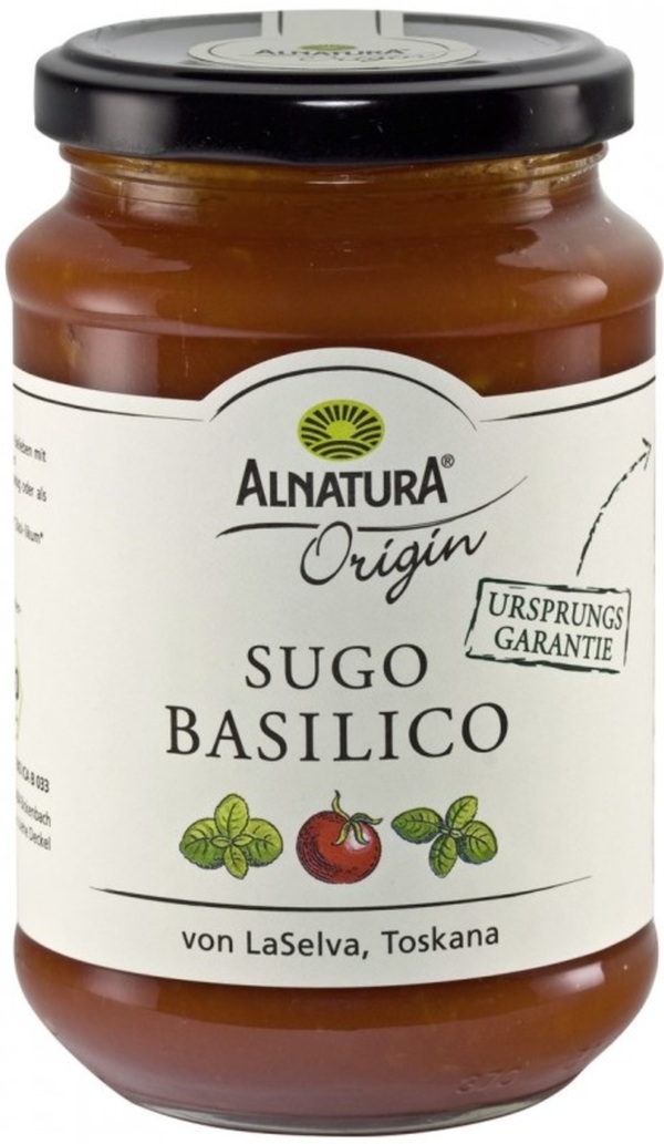 Bild 1 von Alnatura Origin Bio Tomatensauce Sugo Basilico 325ML