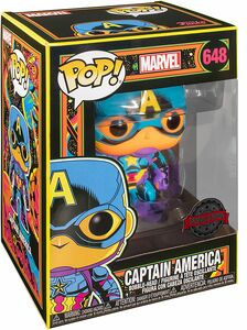 Captain America Black Light - Captain America Vinyl Figur 648 Funko Pop! multicolor