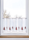 Bild 1 von Scheibengardine mit weihnachtlicher Stickerei