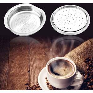 Edelstahl-Kaffeekapsel Nachfüllbare Kaffeekapseln Espresso-Kapseln Kompatibel mit Senseo-Kaffeemaschine