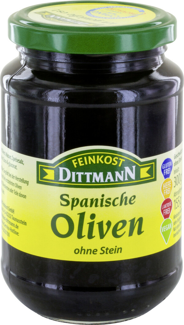 Bild 1 von Dittmann Spanische Oliven ohne Stein 300G