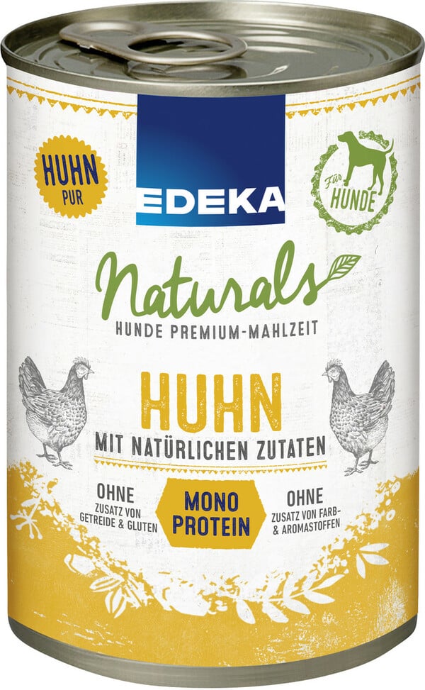 Bild 1 von EDEKA Naturals Monoprotein Huhn für Hunde 400G