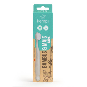 Kempii Bambus & Mais Zahnbürste für Kinder natur