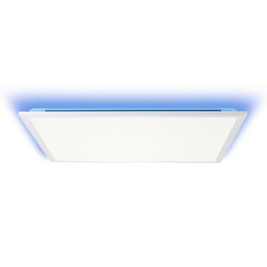 Brilliant CCT LED Deckenleuchte Ellery 59,5 x 59,5 cm, mit RGB Hintergrundbeleuchtung
