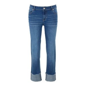 Damen-Jeans mit Beinumschlag