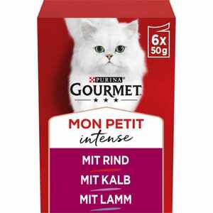 Gourmet Mon Petit 8x6x50g mit Rind, Kalb, Lamm