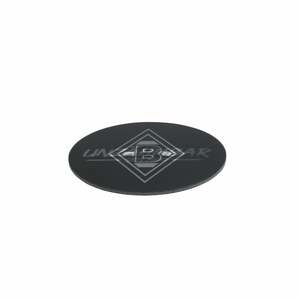 BMG Untersetzer 3D 5er-Set 10,5x10,5cm weiß/schwarz mit Logo