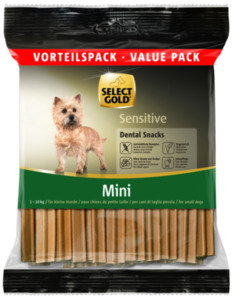 SELECT GOLD Sensitive Dental Snacks für kleine Hunde 294g Vorteilspack