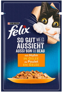 Felix So Gut Wie Es Aussieht mit Huhn in Gelee 85G