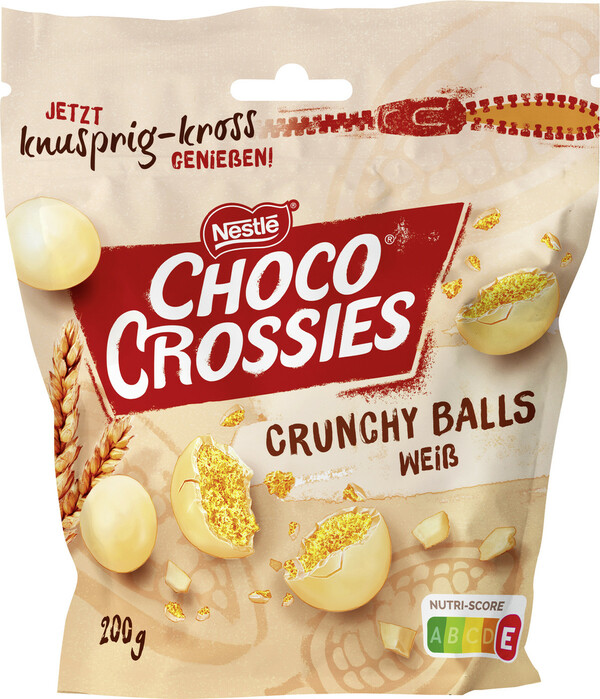Bild 1 von Nestle Choco Crossies Crunchy Balls weiß 200g