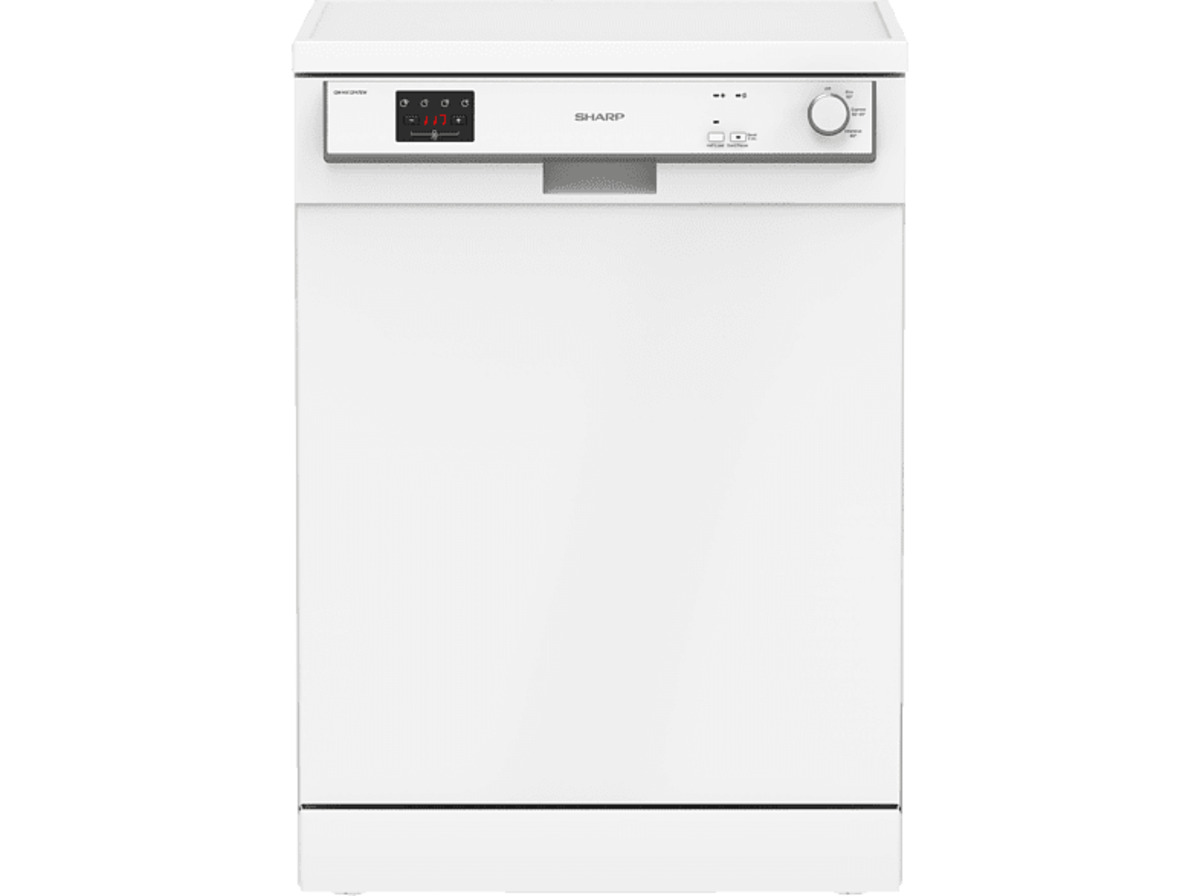 Bild 1 von SHARP QW-HX12F47EW-DE Geschirrspüler (Freistehend mit Unterbaumöglichkeit, 598 mm breit, 47 dB (A), E)