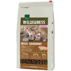 REAL NATURE WILDERNESS Wide Savannah Kitten Geflügel, Lamm & Wildschwein 2,5 kg