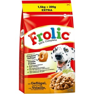 Frolic Complete Beutel 1,7kg Geflügel, Gemüse & Reis