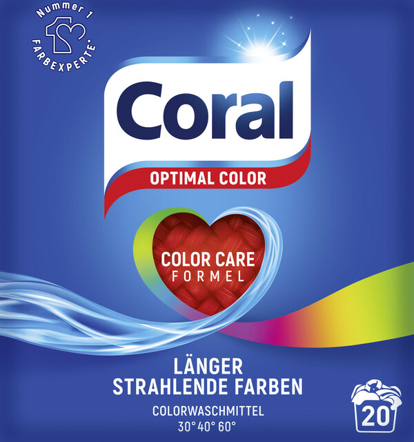 Bild 1 von Coral Optimal Color Waschpulver 1,4KG 20WL