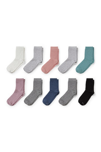 C&A Multipack 10er-Socken-Bio-Baumwolle, Blau, Größe: 35-38