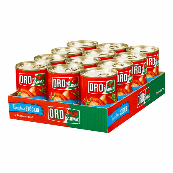 Bild 1 von Oro di Parma Tomaten stückig 400 g, 12er Pack