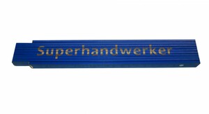 Zollstock Superhandwerker 2 m, blau