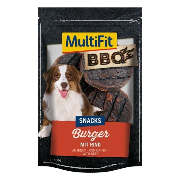 Bild 1 von MultiFit BBQ-Snack 100g Burger, Burger with beef