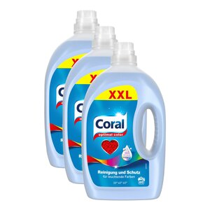 Coral Colorwaschmittel flüssig 60 WL, 3er Pack