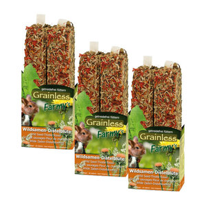JR Farm Grainless Farmy's Wildsamen-Distelblüte 3x140g