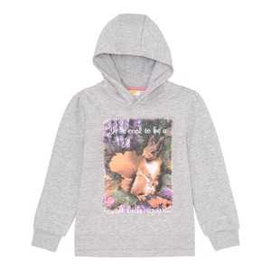 Mädchen-Sweatshirt mit Eichhörnchen-Fotodruck