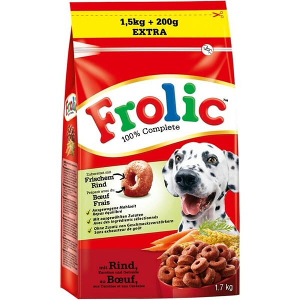 Bild 1 von Frolic Complete Beutel 1,7kg Rind und Karotten