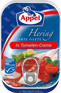 Appel zarte Heringsfilets in Tomaten-Creme 100G