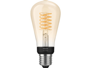 PHILIPS Hue White Filament Edison E27 LED Kolben Bluetooth Lampe Warmweiß
