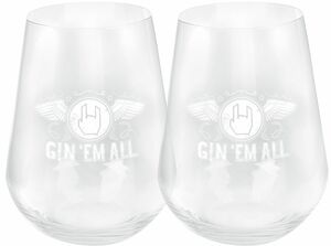 Gin 'Em All by EMP Gläser - Set Glas-Set weiß