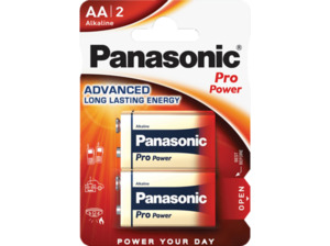 PANASONIC 00245970 6LR61PPG/2BP 9 Volt Batterie, Alkaline,