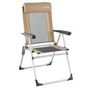 Bild 1 von Campingstuhl Komfort klappbar mit Kopfstütze Alu/Stahl beige