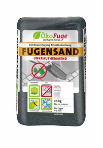ÖkoFuge Fugensand anthrazit, 20 kg im Sack