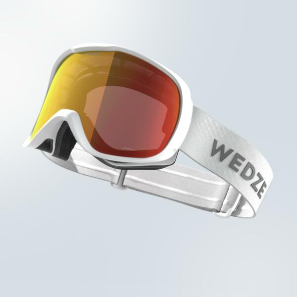 Bild 1 von Skibrille Snowboardbrille - G 500 Allwetter photochrom Erwachsene/Kinder weiss