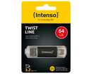 Bild 1 von Intenso Twist Line USB-Stick 64 GB anthrazit