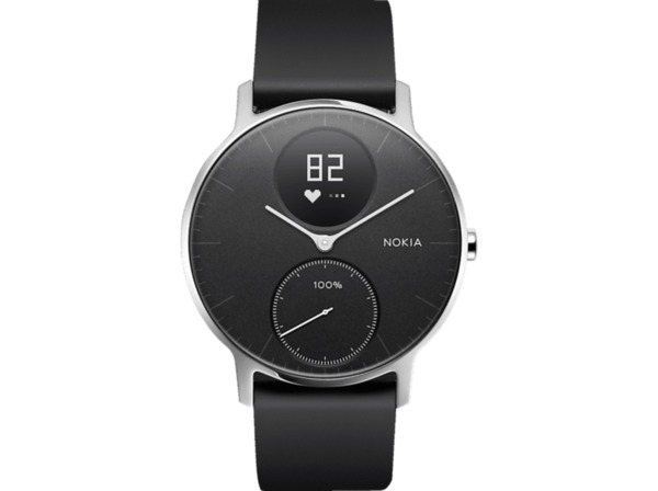 Bild 1 von NOKIA Activité STEEL HR Fitnesstracker kaufen. Armband: Silikonband, 36 mm, Farbe Schwarz | SATURN