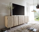 Bild 1 von Sideboard Live-Edge 220 cm Akazie Champagner massiv 6 Türen