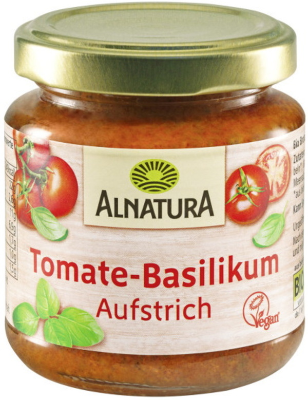 Bild 1 von Alnatura Bio Tomate-Basilikum Aufstrich 110G