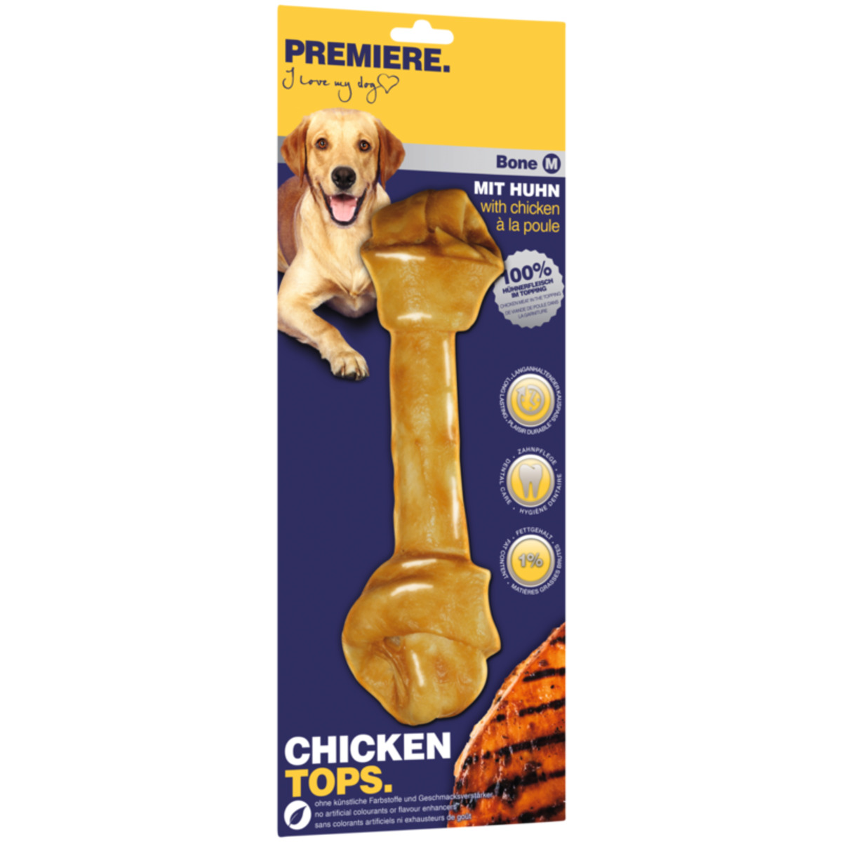 PREMIERE Chicken Tops Bone Kauknochen M 1x1 Stück von Fressnapf ansehen!