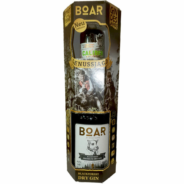Bild 1 von Boar Black Forest Premium Dry Gin 0,5 ltr + Caliber Likör 40ml