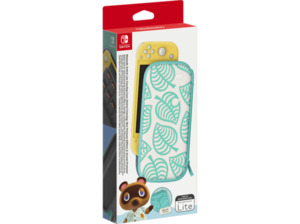 NINTENDO Switch Lite-Tasche (Animal Crossing: New Horizons-Edition) & -Schutzfolie Zubehörset, Pastell-Blau/Weiß/Pastell-Grün