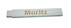 Zollstock Moritz 2 m, weiß