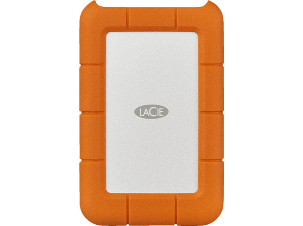 Bild 1 von LACIE Rugged USB-C Festplatte, 4 TB HDD, 2,5 Zoll, extern, Silber/Orange