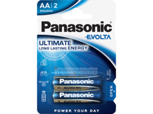 PANASONIC LR6EGE/2BP Evolta AA Batterie, Alkaline, 1.5 Volt