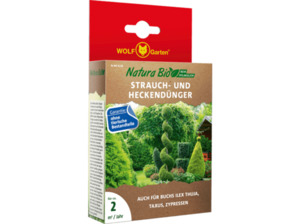WOLF GARTEN N-SH 0,25 D/A NATURA BIO Sträucher- und Heckendünger Braun/Rot