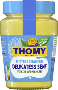 Thomy Delikatess Senf Mittelscharf im Glas 250 ml